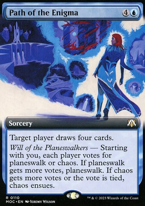 Path of the Enigma, March of the Machine Commander #110, Magic: The Gathering card