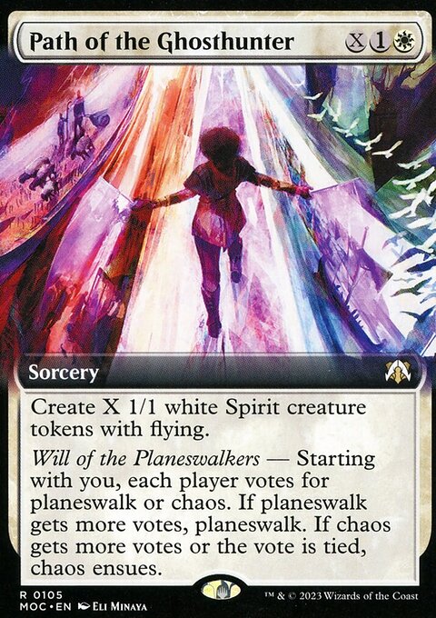 Path of the Ghosthunter, March of the Machine Commander #105, Magic: The Gathering card