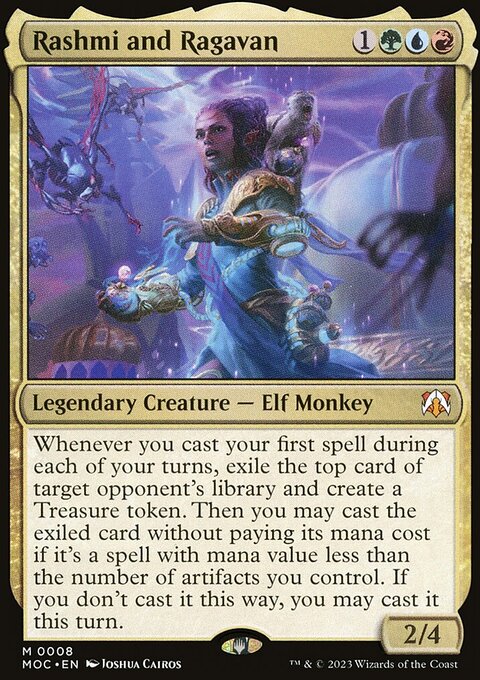 Rashmi and Ragavan, March of the Machine Commander #8, Magic: The Gathering card