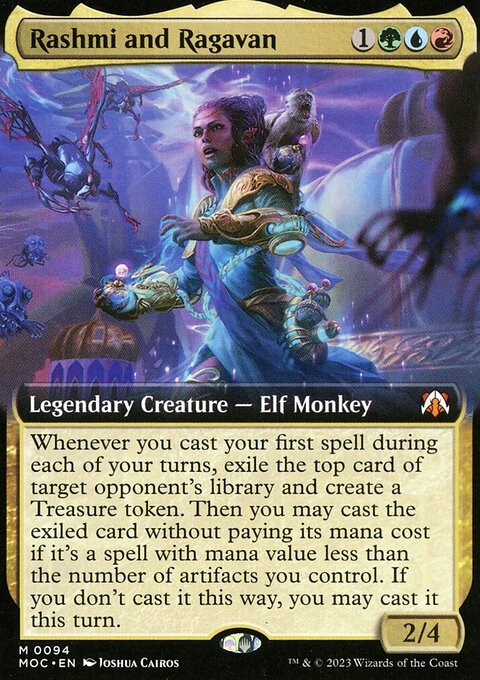 Rashmi and Ragavan, March of the Machine Commander #94, Magic: The Gathering card