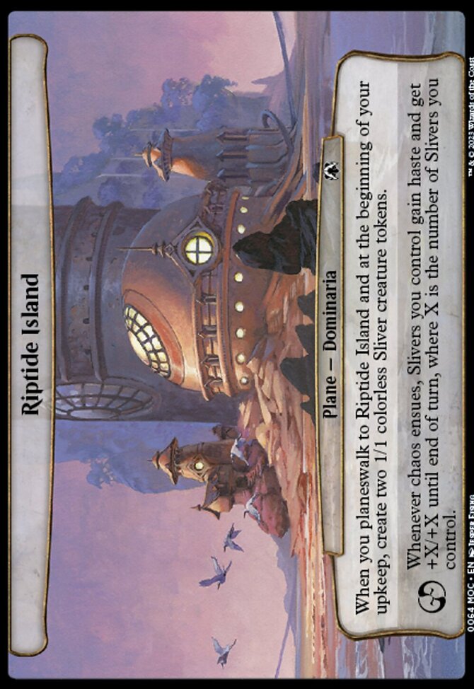 Riptide Island, March of the Machine Commander #64, Magic: The Gathering card
