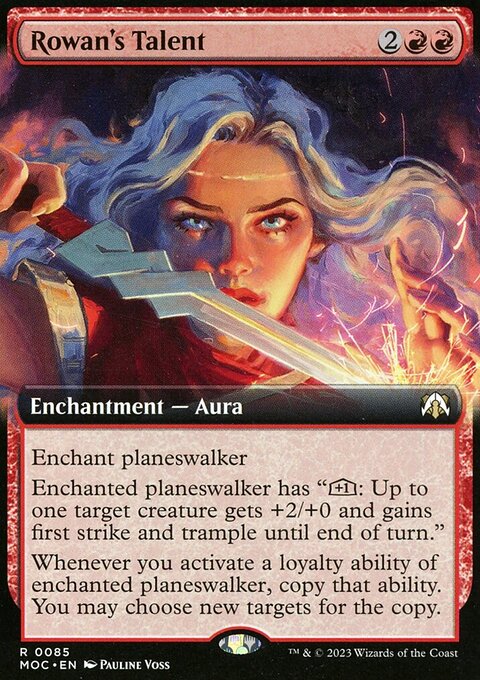 Rowan's Talent, March of the Machine Commander #85, Magic: The Gathering card