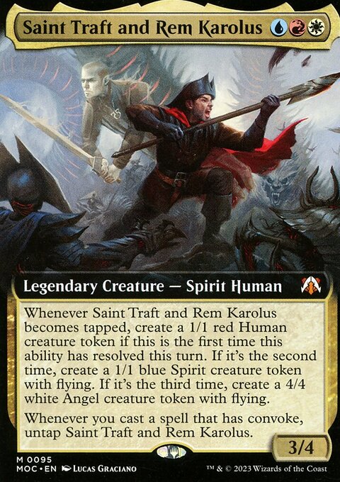 Saint Traft and Rem Karolus, March of the Machine Commander #95, Magic: The Gathering card