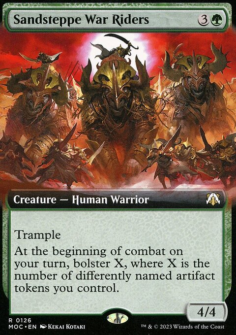 Sandsteppe War Riders, March of the Machine Commander #126, Magic: The Gathering card