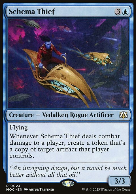 Schema Thief, March of the Machine Commander #24, Magic: The Gathering card