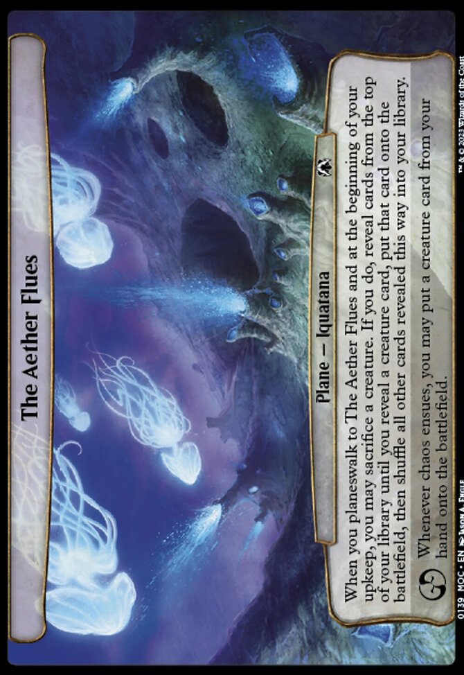 The Aether Flues, March of the Machine Commander #139, Magic: The Gathering card