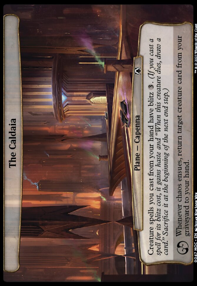 The Caldaia, March of the Machine Commander #47, Magic: The Gathering card