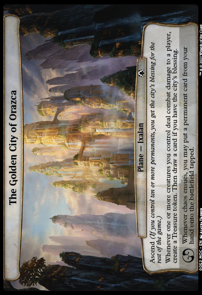 The Golden City of Orazca, March of the Machine Commander #52, Magic: The Gathering card