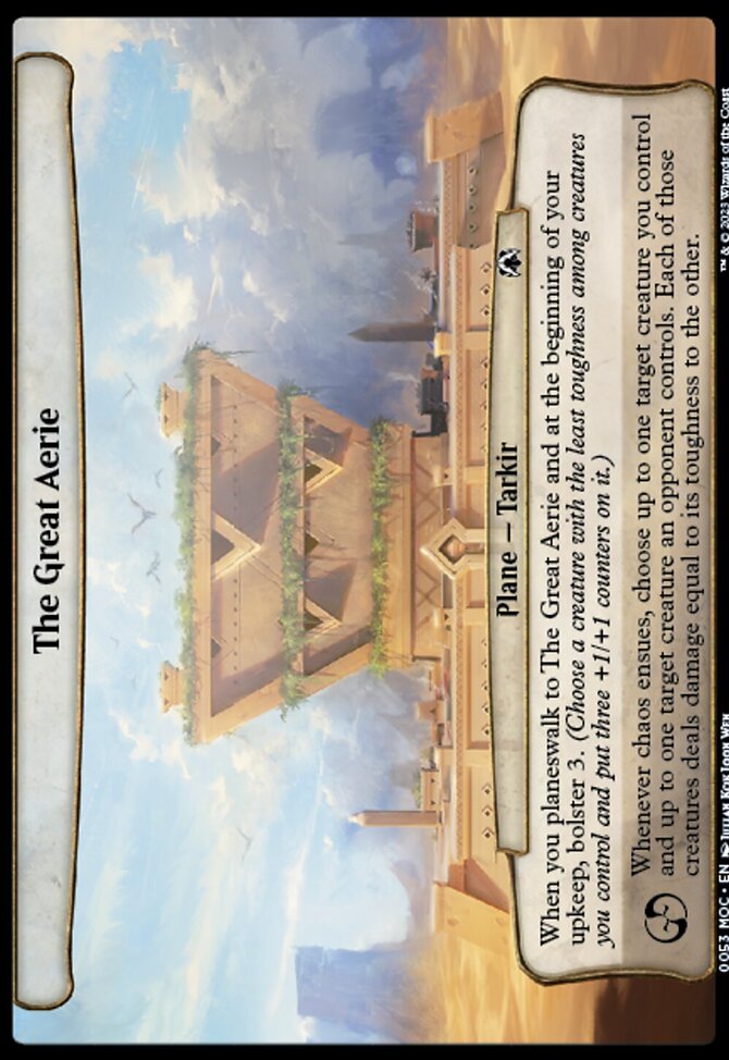 The Great Aerie, March of the Machine Commander #53, Magic: The Gathering card