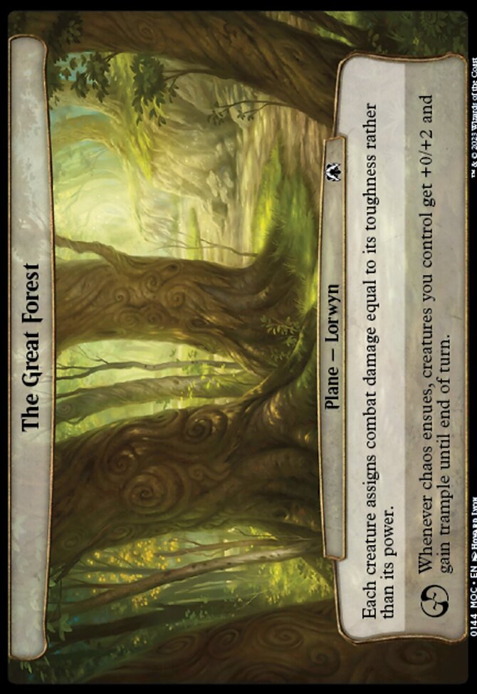 The Great Forest, March of the Machine Commander #144, Magic: The Gathering card