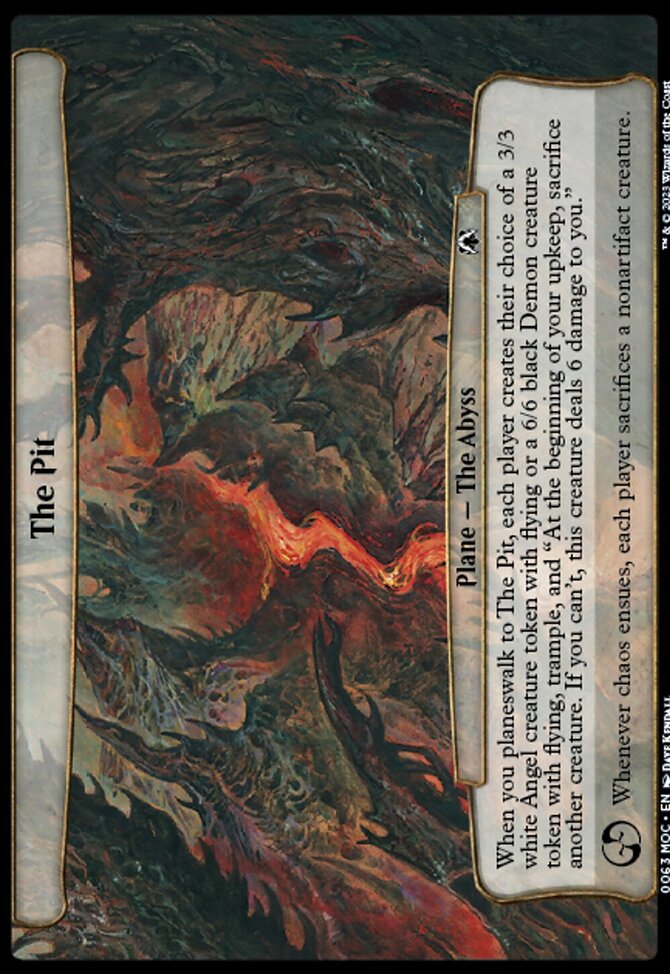 The Pit, March of the Machine Commander #63, Magic: The Gathering card