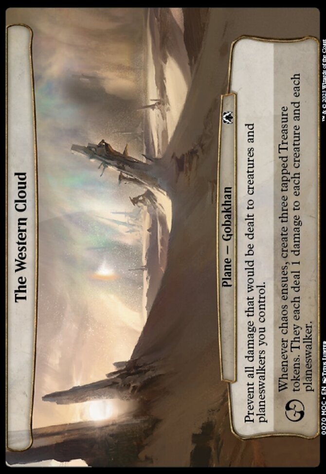 The Western Cloud, March of the Machine Commander #70, Magic: The Gathering card