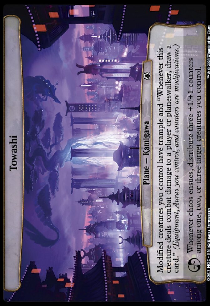 Towashi, March of the Machine Commander #67, Magic: The Gathering card