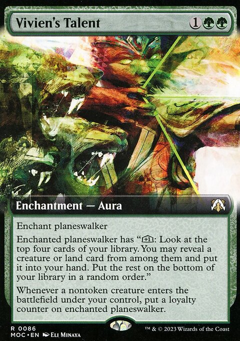 Vivien's Talent, March of the Machine Commander #86, Magic: The Gathering card