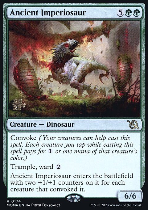 Ancient Imperiosaur, March of the Machine Promos #174s, Magic: The Gathering card