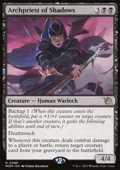 Archpriest of Shadows, March of the Machine Promos #89p, Magic: The Gathering card