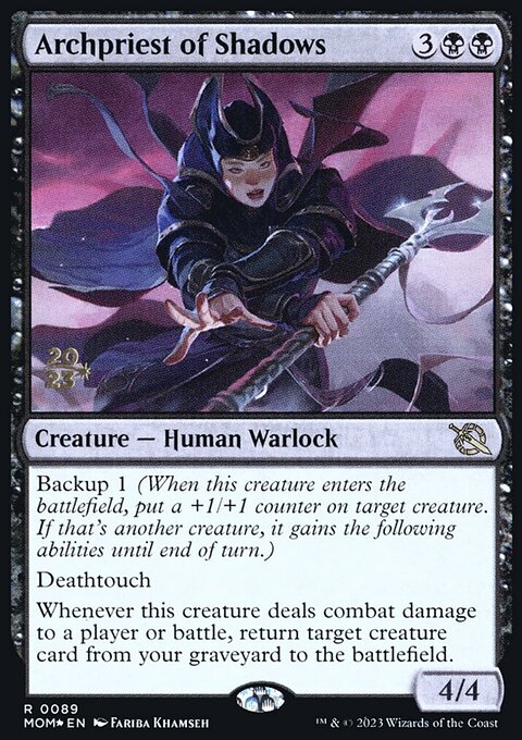 Archpriest of Shadows, March of the Machine Promos #89s, Magic: The Gathering card