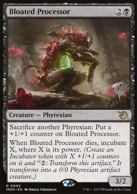 Bloated Processor, March of the Machine Promos #93p, Magic: The Gathering card