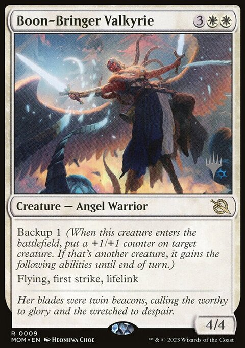 Boon-Bringer Valkyrie, March of the Machine Promos #9p, Magic: The Gathering card
