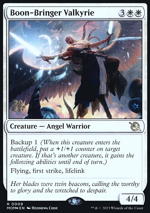 Boon-Bringer Valkyrie, March of the Machine Promos #9s, Magic: The Gathering card