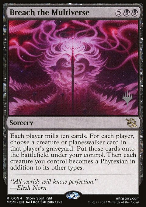 Breach the Multiverse, March of the Machine Promos #94p, Magic: The Gathering card