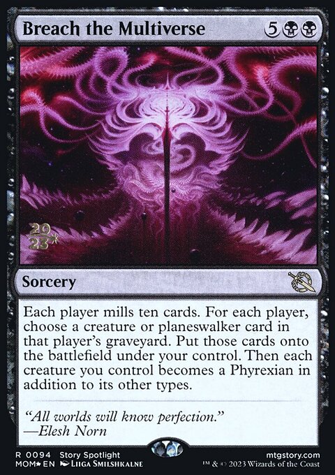 Breach the Multiverse, March of the Machine Promos #94s, Magic: The Gathering card