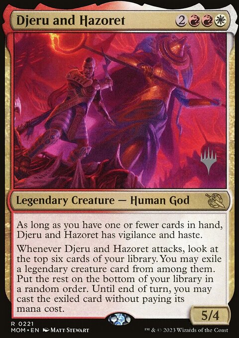 Djeru and Hazoret, March of the Machine Promos #221p, Magic: The Gathering card