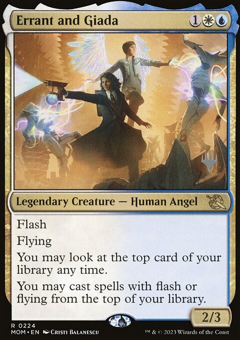 Errant and Giada, March of the Machine Promos #224p, Magic: The Gathering card