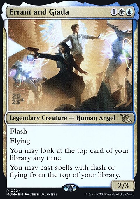Errant and Giada, March of the Machine Promos #224s, Magic: The Gathering card