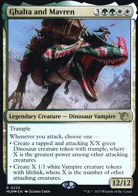 Ghalta and Mavren, March of the Machine Promos #225s, Magic: The Gathering card