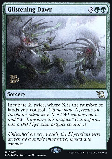 Glistening Dawn, March of the Machine Promos #187s, Magic: The Gathering card