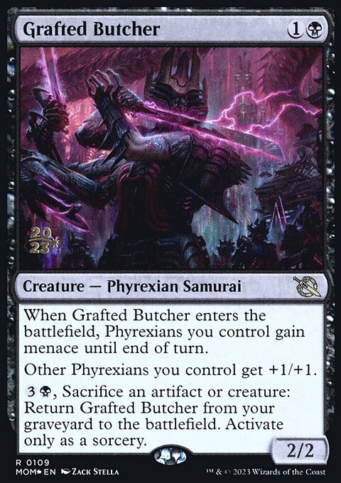 Grafted Butcher, March of the Machine Promos #109s, Magic: The Gathering card