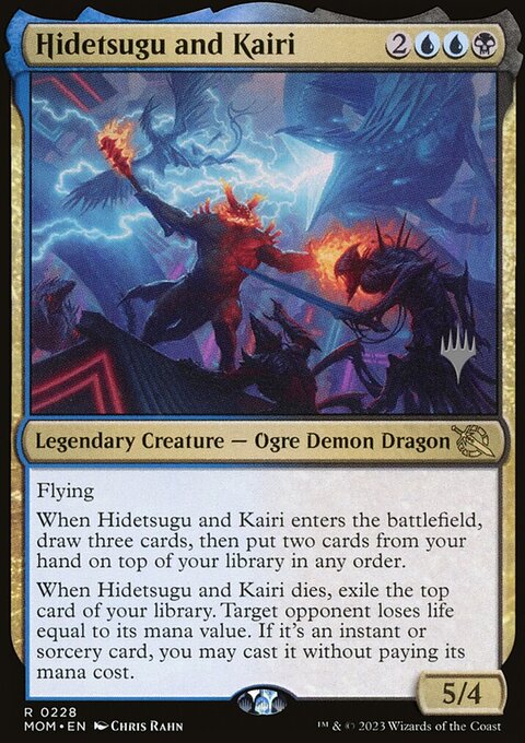 Hidetsugu and Kairi, March of the Machine Promos #228p, Magic: The Gathering card