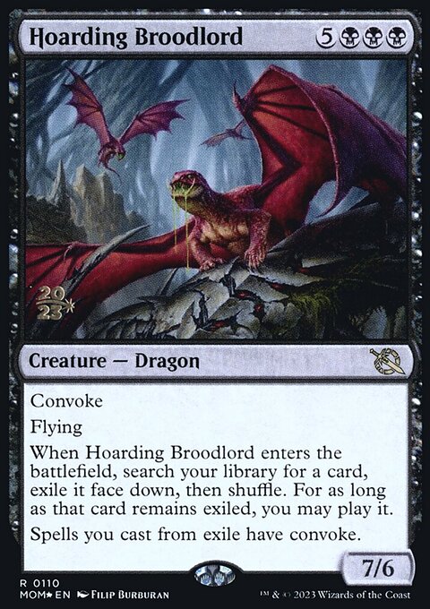 Hoarding Broodlord, March of the Machine Promos #110s, Magic: The Gathering card