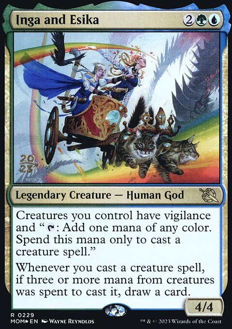 Inga and Esika, March of the Machine Promos #229s, Magic: The Gathering card
