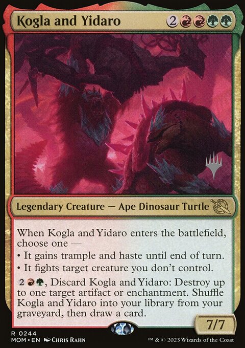 Kogla and Yidaro, March of the Machine Promos #244p, Magic: The Gathering card