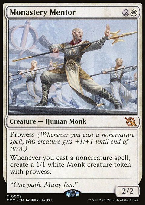 Monastery Mentor, March of the Machine Promos #28p, Magic: The Gathering card
