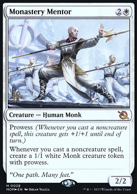 Monastery Mentor, March of the Machine Promos #28s, Magic: The Gathering card