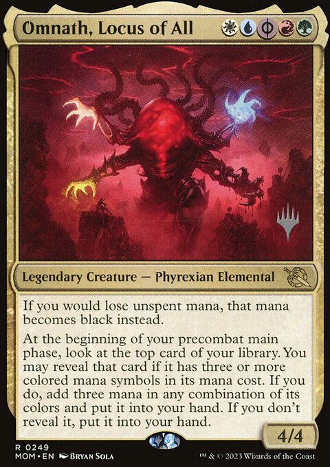 Omnath, Locus of All, March of the Machine Promos #249p, Magic: The Gathering card