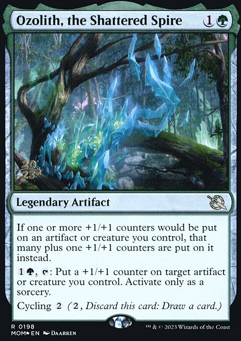 Ozolith, the Shattered Spire, March of the Machine Promos #198s, Magic: The Gathering card