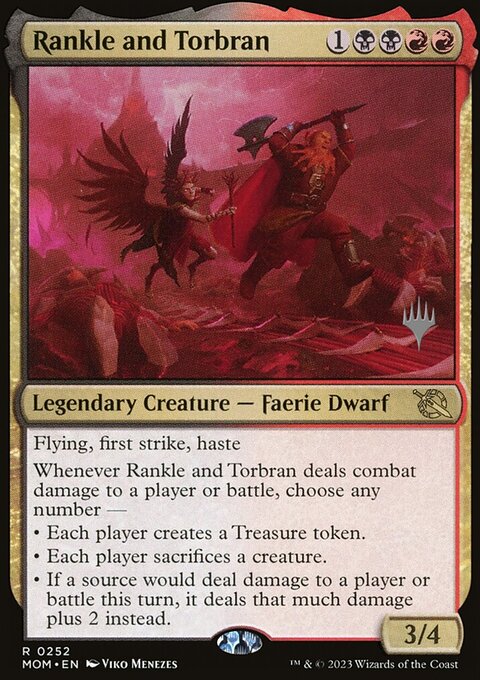 Rankle and Torbran, March of the Machine Promos #252p, Magic: The Gathering card