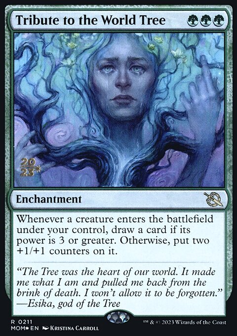 Tribute to the World Tree, March of the Machine Promos #211s, Magic: The Gathering card
