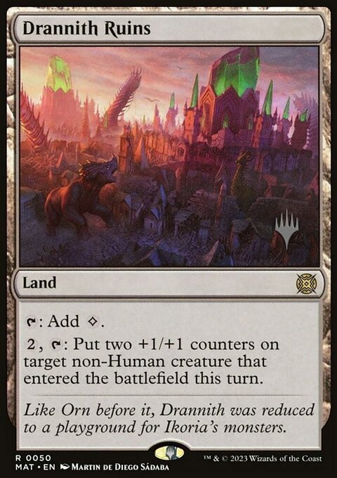 Drannith Ruins, March of the Machine: The Aftermath Promos #50p, Magic: The Gathering card