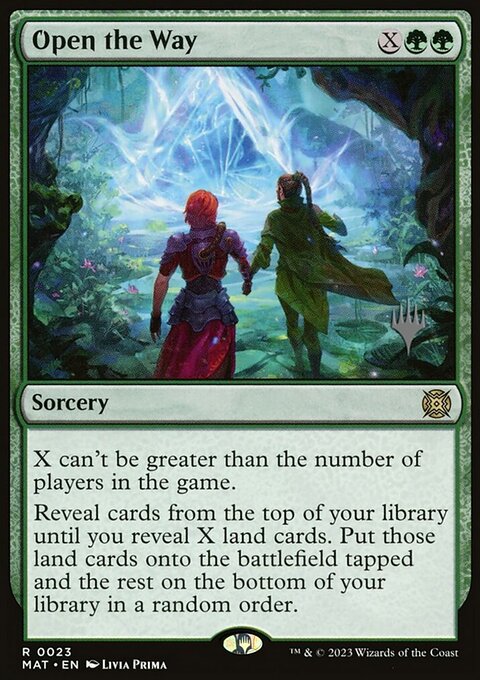 Open the Way, March of the Machine: The Aftermath Promos #23p, Magic: The Gathering card