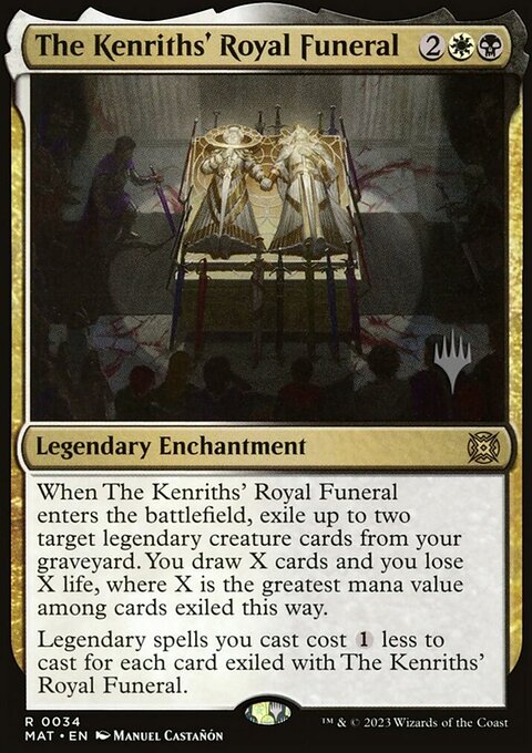 The Kenriths' Royal Funeral, March of the Machine: The Aftermath Promos #34p, Magic: The Gathering card
