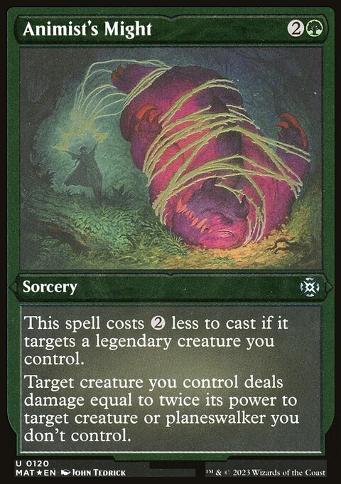 Animist's Might, March of the Machine: The Aftermath #120, Magic: The Gathering card