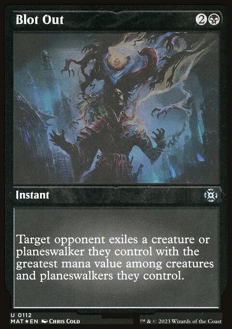 Blot Out, March of the Machine: The Aftermath #112, Magic: The Gathering card