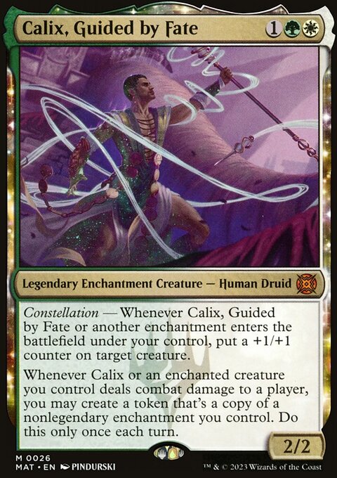 Calix, Guided by Fate, March of the Machine: The Aftermath #26, Magic: The Gathering card