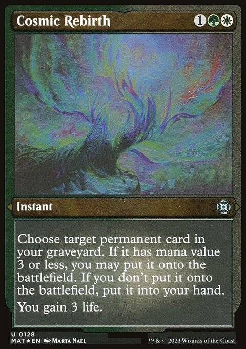 Cosmic Rebirth, March of the Machine: The Aftermath #128, Magic: The Gathering card