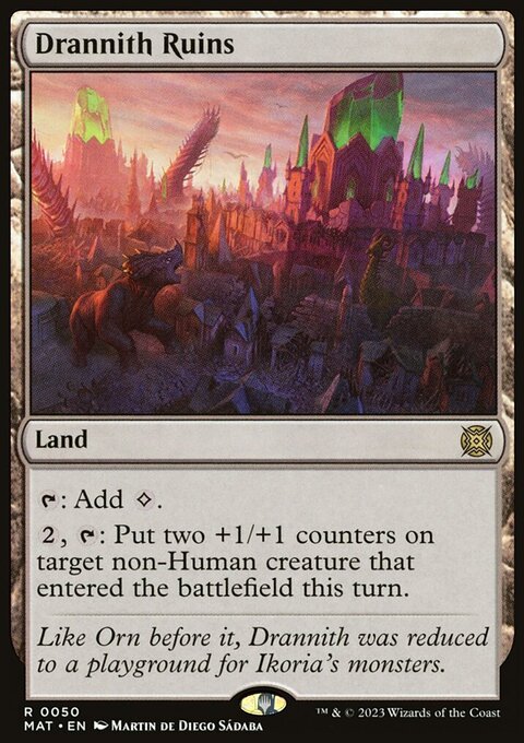 Drannith Ruins, March of the Machine: The Aftermath #50, Magic: The Gathering card